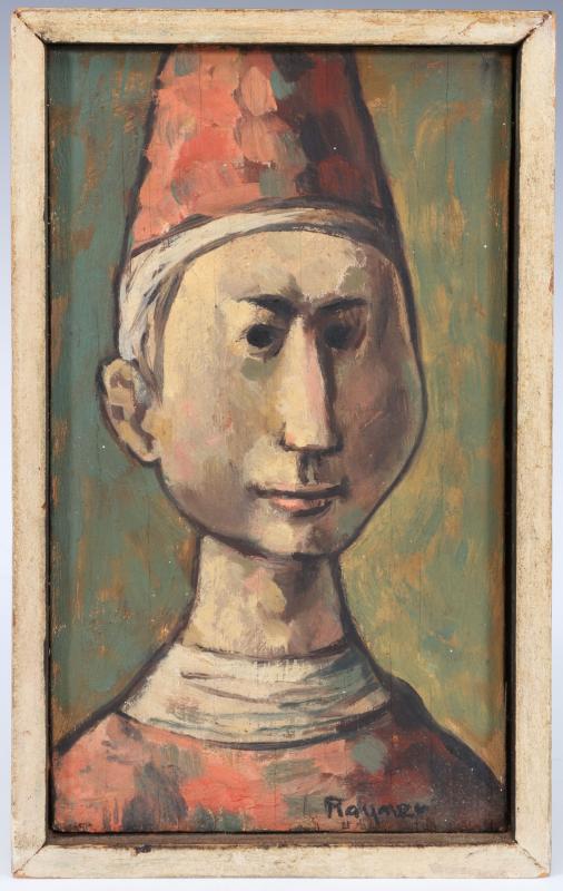 LESTER RAYMER (1907-1991) OIL ON PANEL, 1963