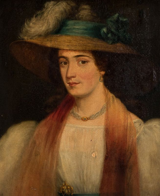 A 19TH CENTURY PORTRAIT OF A WOMAN