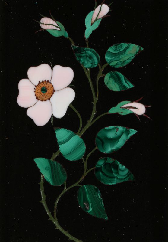 A 19TH CENTURY ITALIAN PIETRA DURA PLAQUE