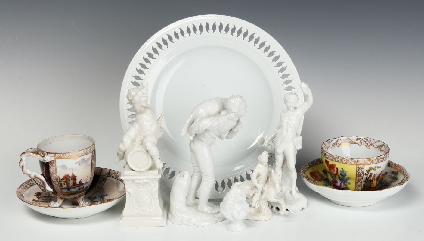 MEISSEN AND OTHER CONTINENTAL PORCELAIN ITEMS