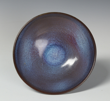 A HARDING BLACK STUDIO POTTERY BOWL DATED 1968