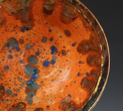 A PAUL KATRICH STUDIO LUSTRE GLAZE POTTERY BOWL