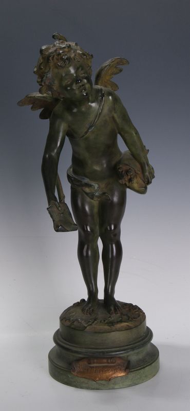 AFTER AUGUSTE MOREAU (1826-1897) BRONZE SCULPTURE