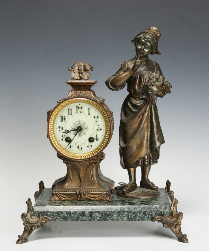 A FRIEDRICH MAUTHE STATUE CLOCK CIRCA 1890s