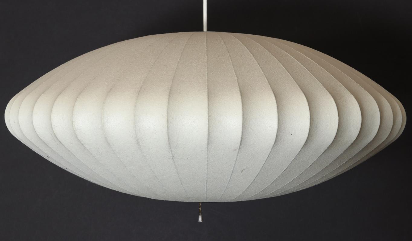 A 20TH C GEORGE NELSON BUBBLE SAUCER PENDANT LIGHT