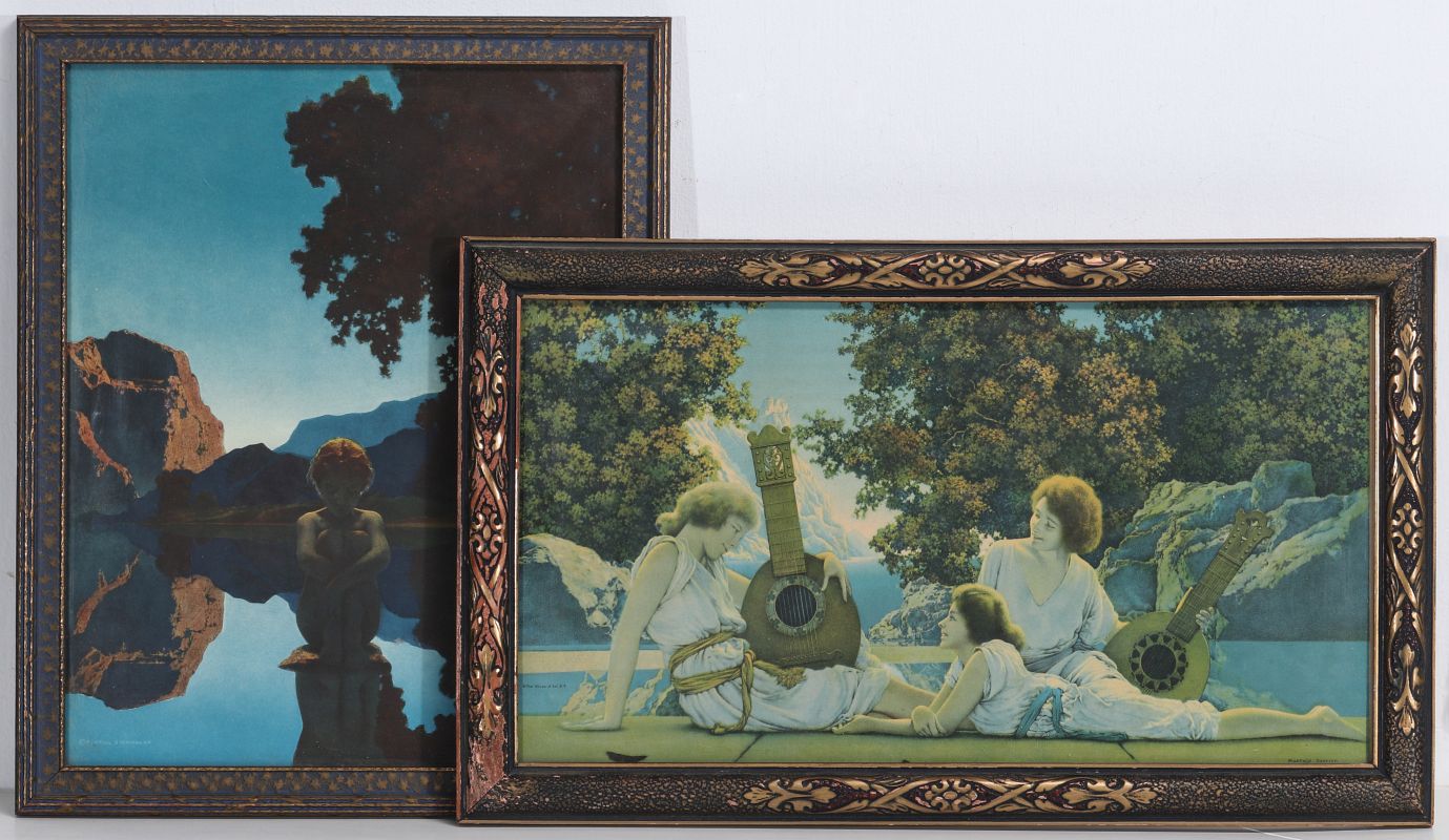 TWO ORIGINAL MAXFIELD PARRISH PRINTS