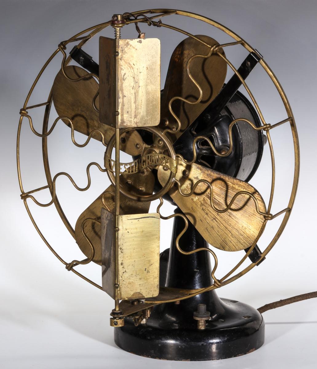 EARLY WESTINGHOUSE 12' BLADE 'VANE' OSCILLATOR FAN