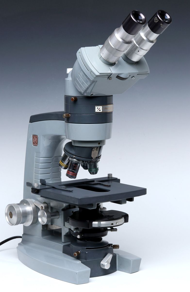 A O SPENCER PHASE STAR BINOCULAR MICROSCOPE