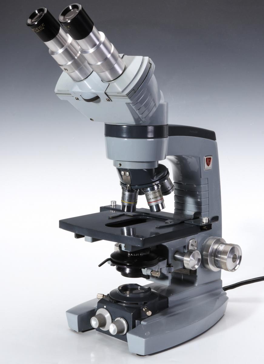 A O SPENCER PHASE STAR BINOCULAR MICROSCOPE