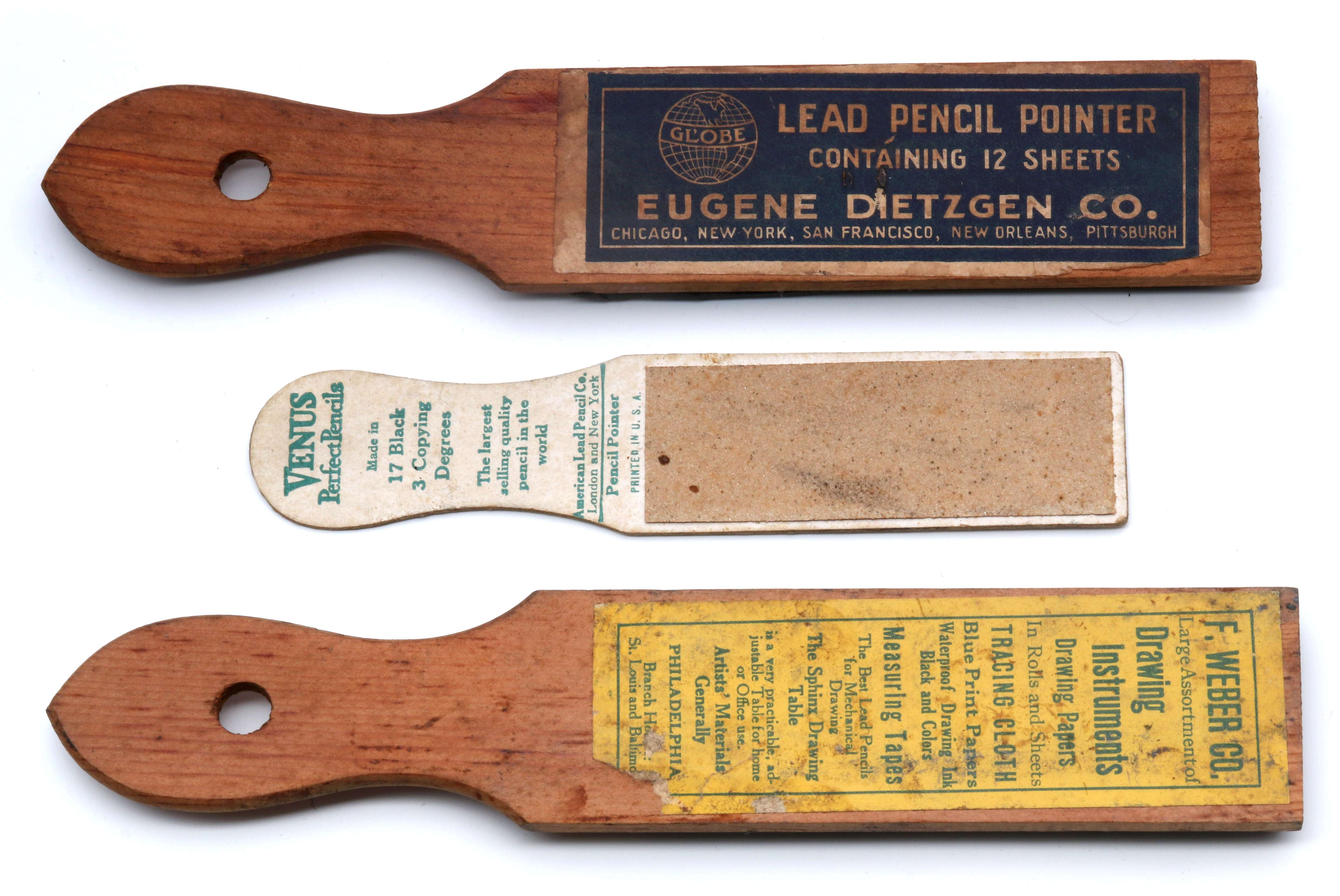 HAND-HELD ADVERTISING PENCIL POINTER STICKS C 1920