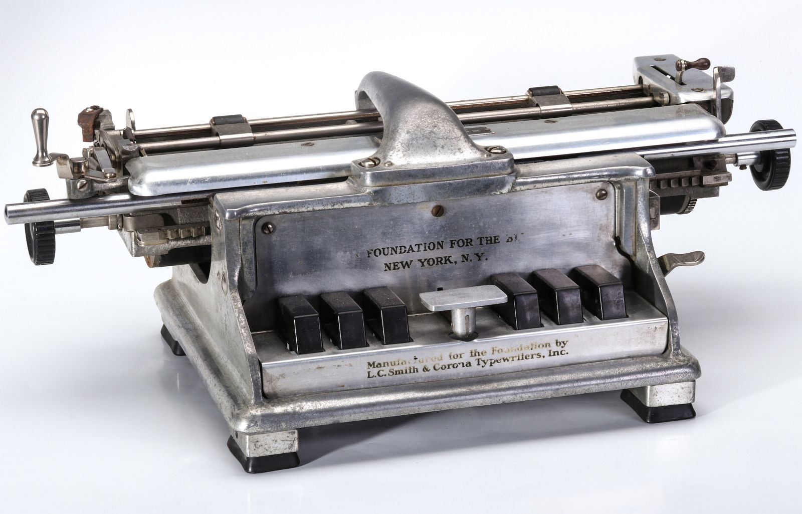 L.C. SMITH & CORONA BRAILLE TYPEWRITER