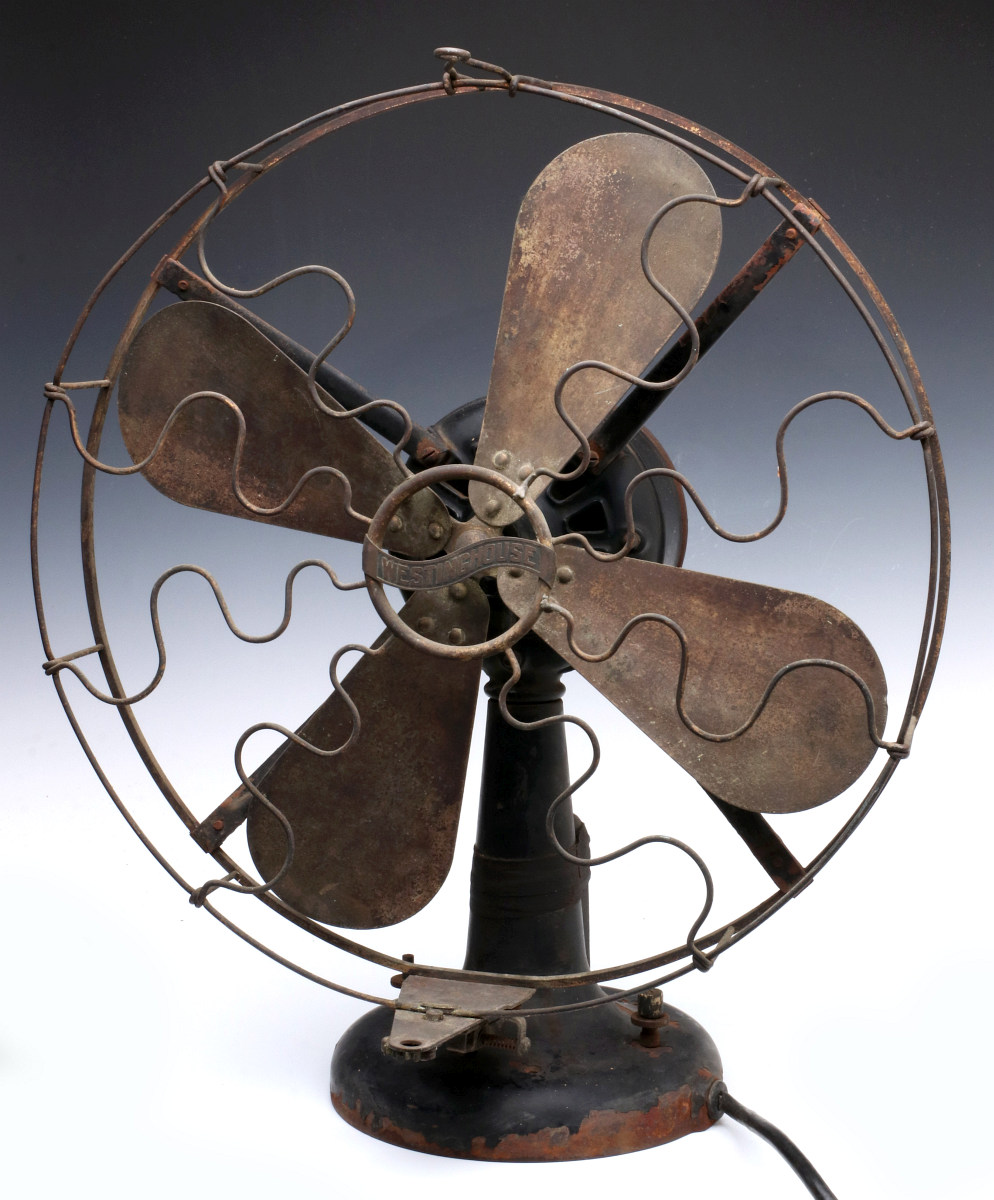 A WESTINGHOUSE VANE OSCILLATOR FAN CIRCA 1906