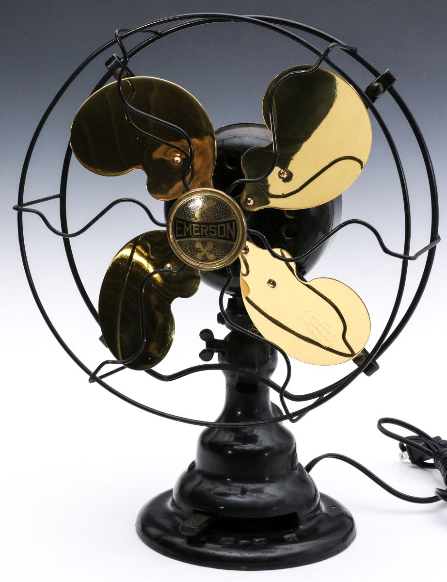 AN EMERSON 9-INCH STEP BASE FAN, CIRCA 1917