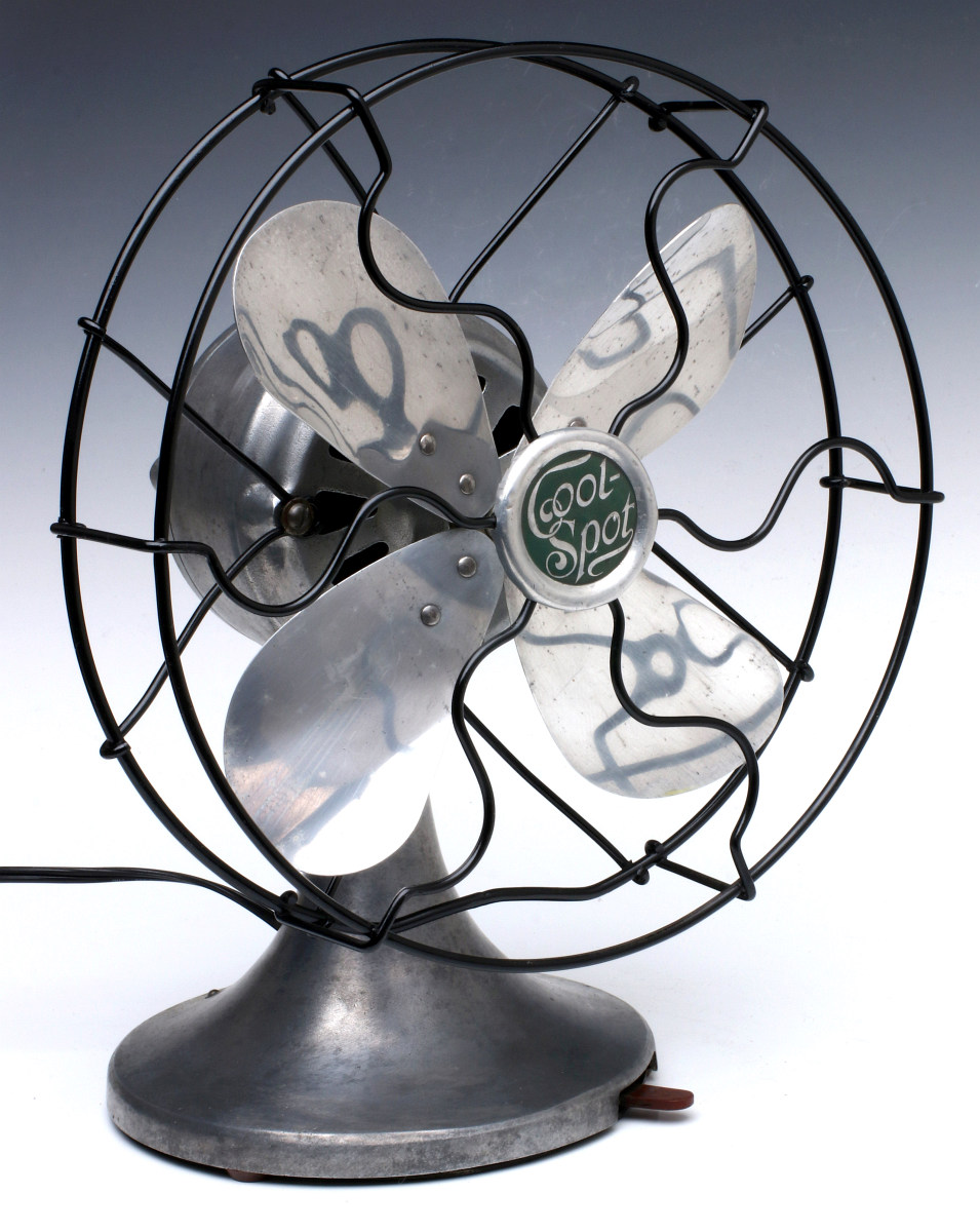 A SIGNAL COOL-SPOT ALUMINUM ELECTRIC FAN C. 1930s