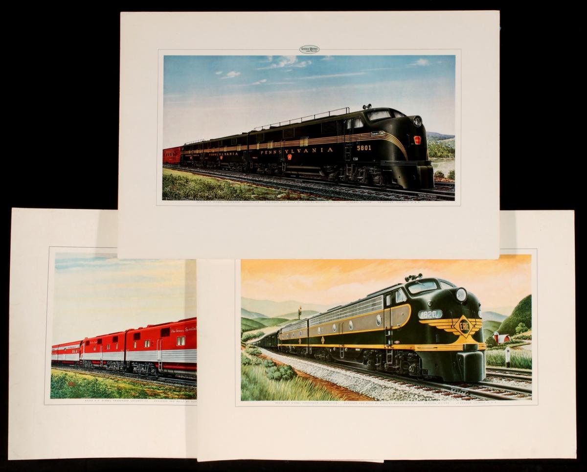 GENERAL MOTORS LOCOMOTIVES ADVERTISING PRINTS