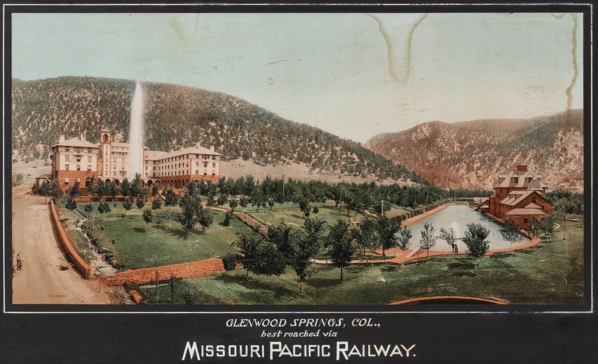 A RARE MISSOURI PACIFIC RAILWAY PROMOTIONAL PRINT PRE-1917