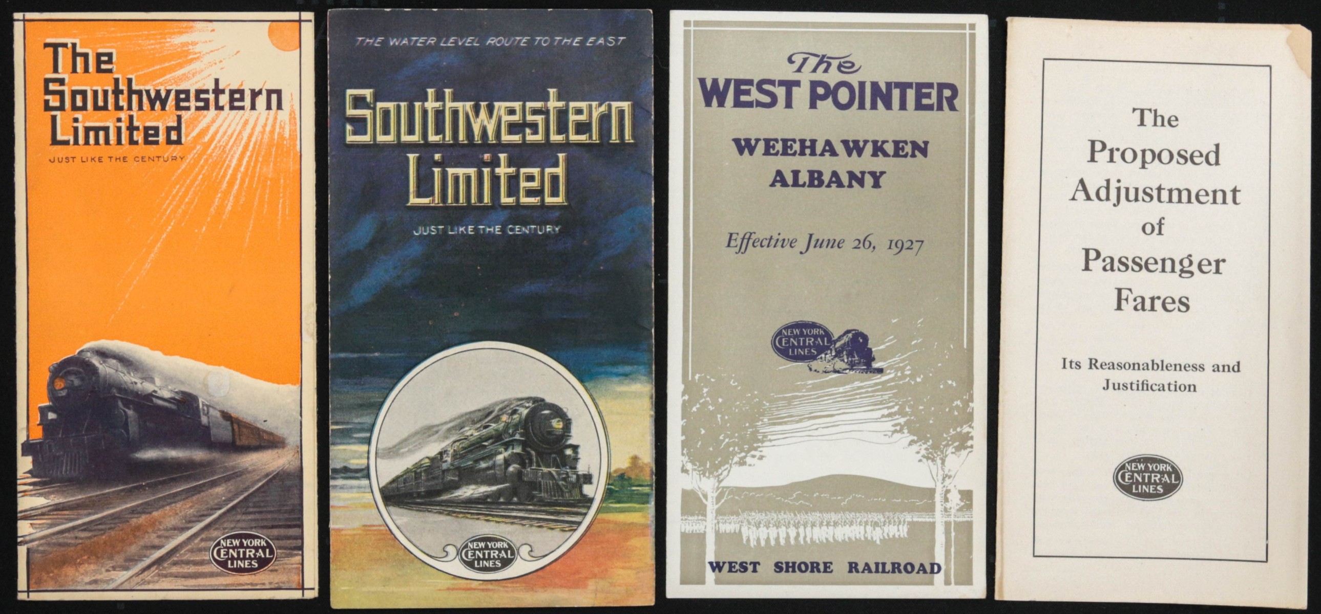 COLLECTION OF SOUTHWESTERN LTD. N.Y.C.RR PAPER EPHEMERA