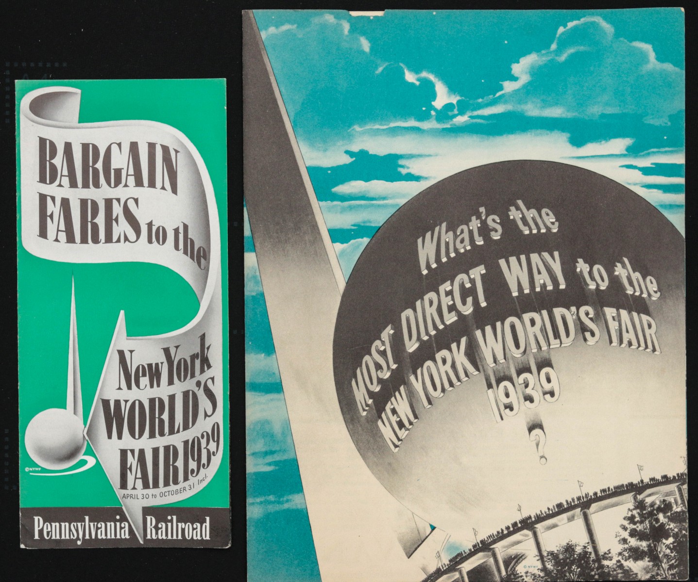 A COLLECTION OF P.R.R. 1939 WORLD'S FAIR EPHEMERA