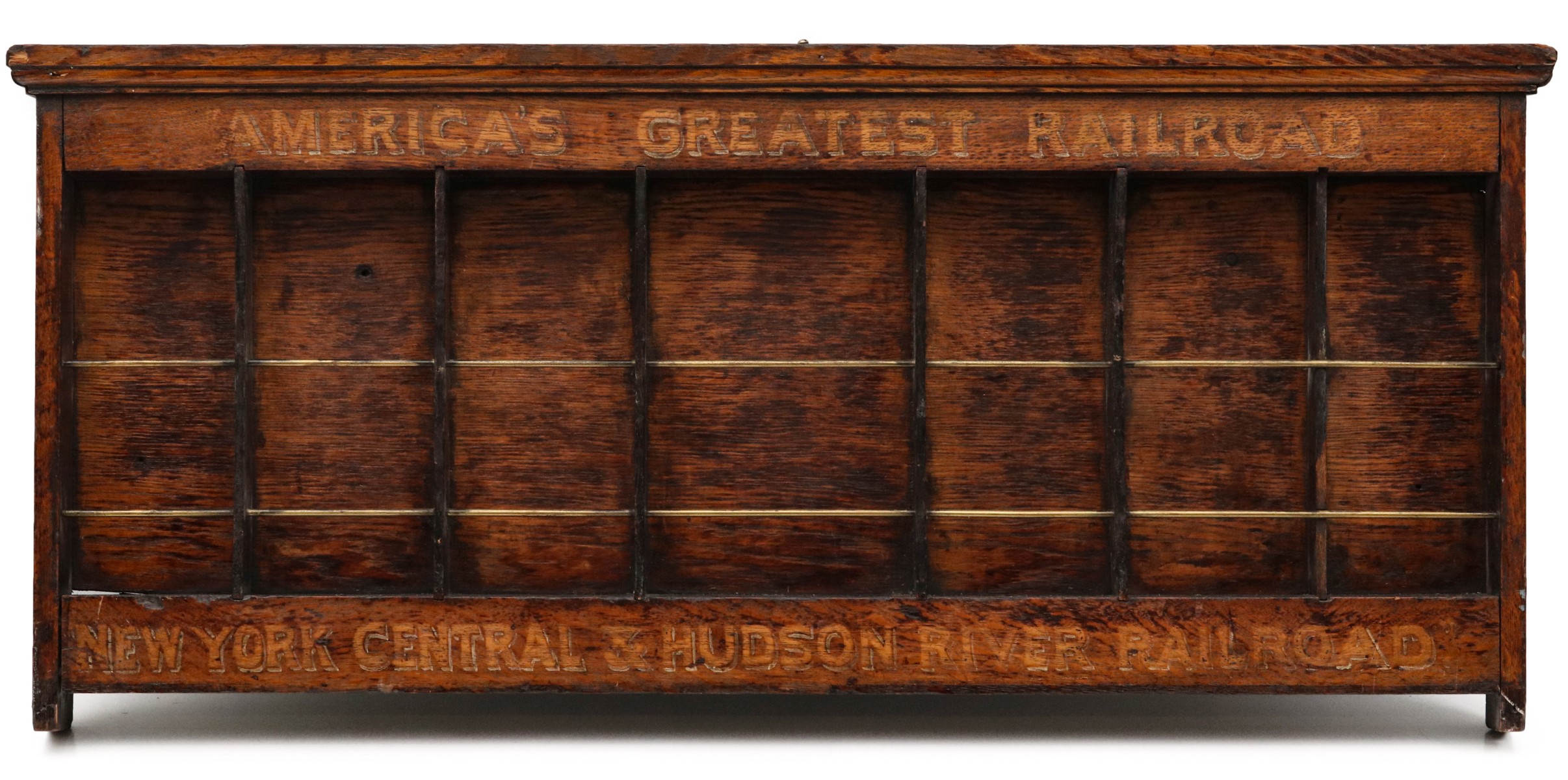 A NEW YORK CENTRAL & HUDSON RIVER RR TIMETABLE HOLDER