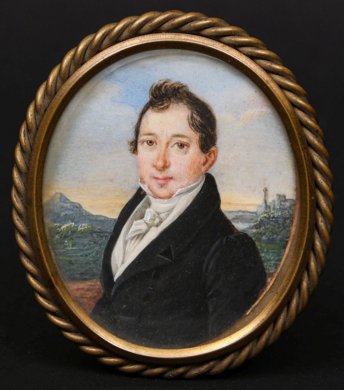 A 19TH CENTURY ENGLISH SCHOOL MINIATURE PORTRAIT