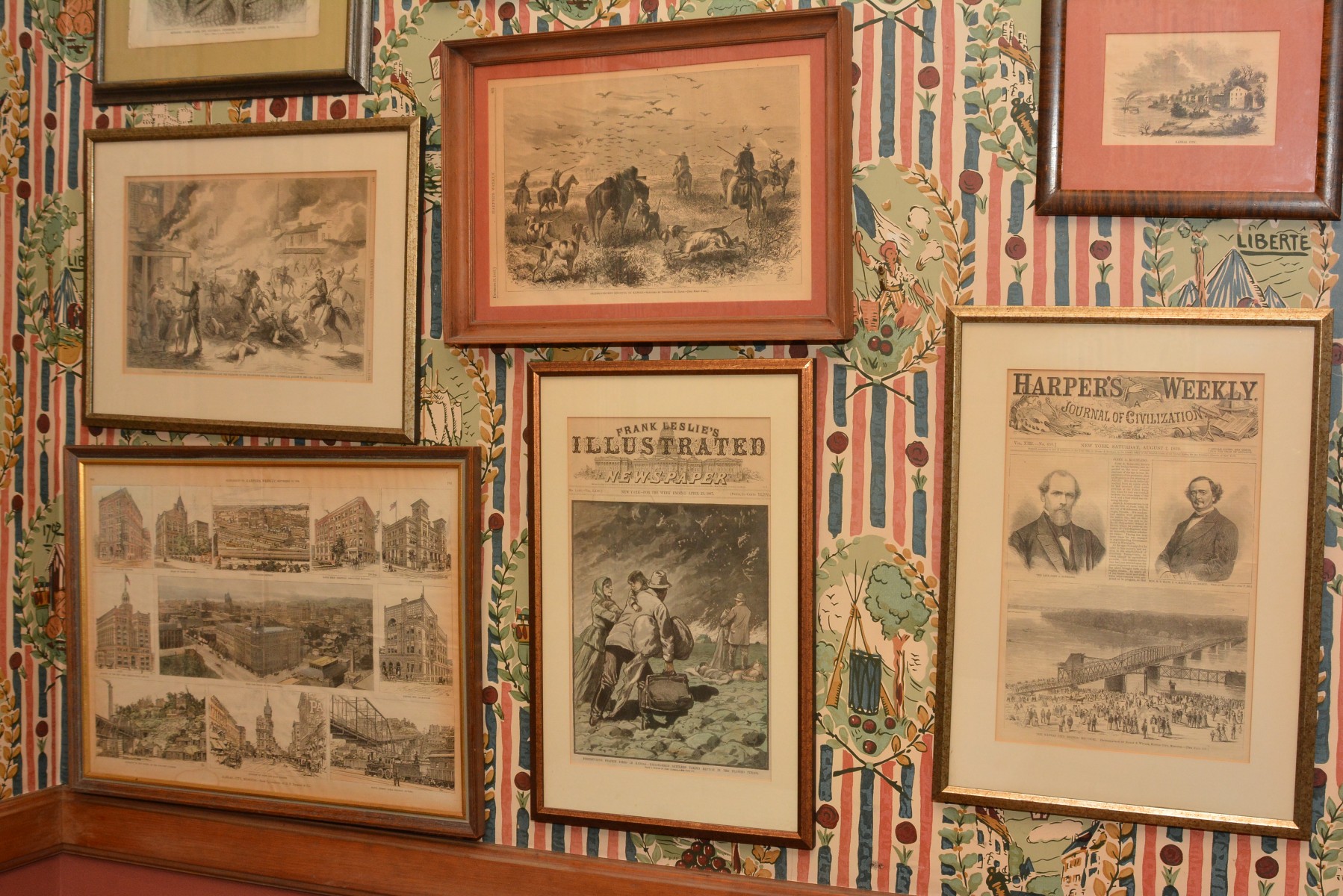 17 KC & MISSOURI THEME HARPER'S WEEKLY ENGRAVINGS