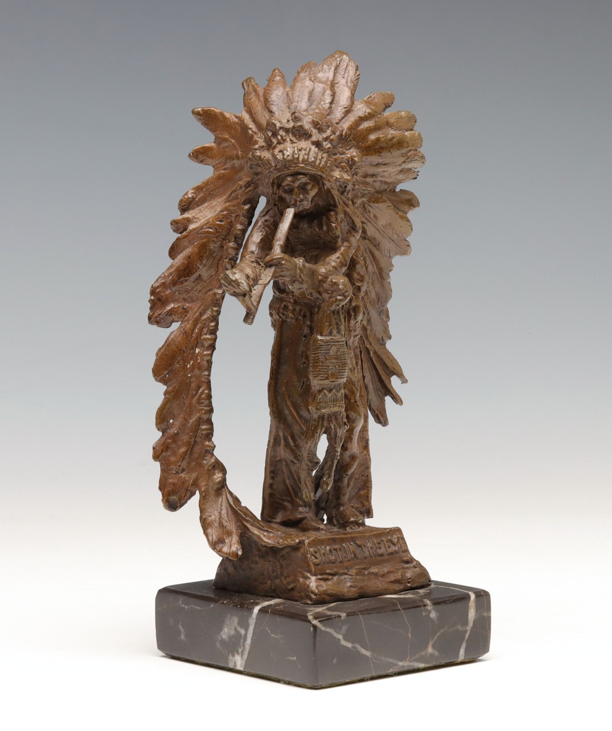 CARL KAUBA (1865-1922) BRONZE INDIAN MASCOT