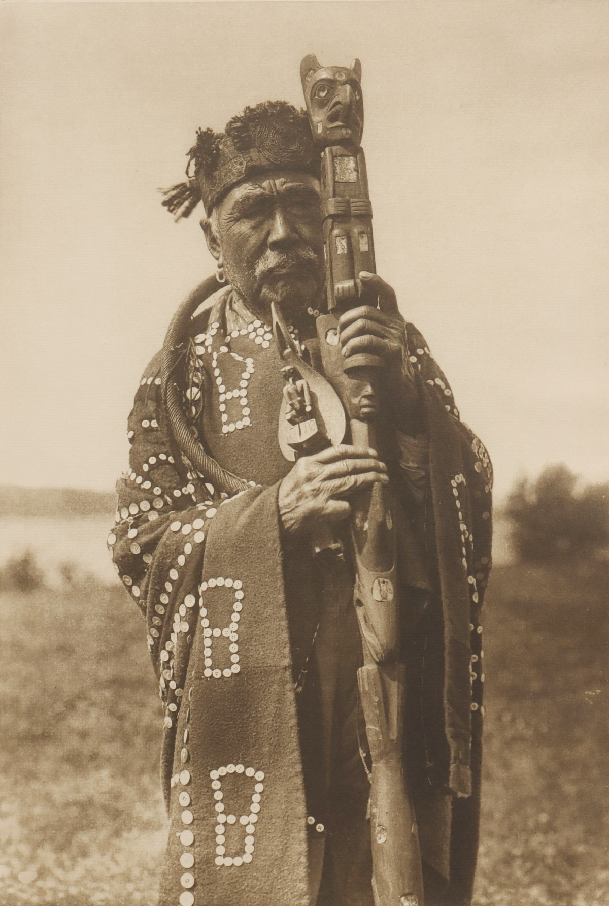 EDWARD CURTIS PHOTOGRAVURE PORTRAIT OF HAMASAKA