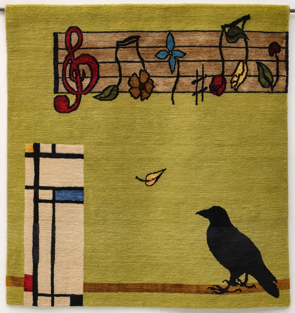 LYNN BASA WOOL AND SILK TAPESTRY WEAVING