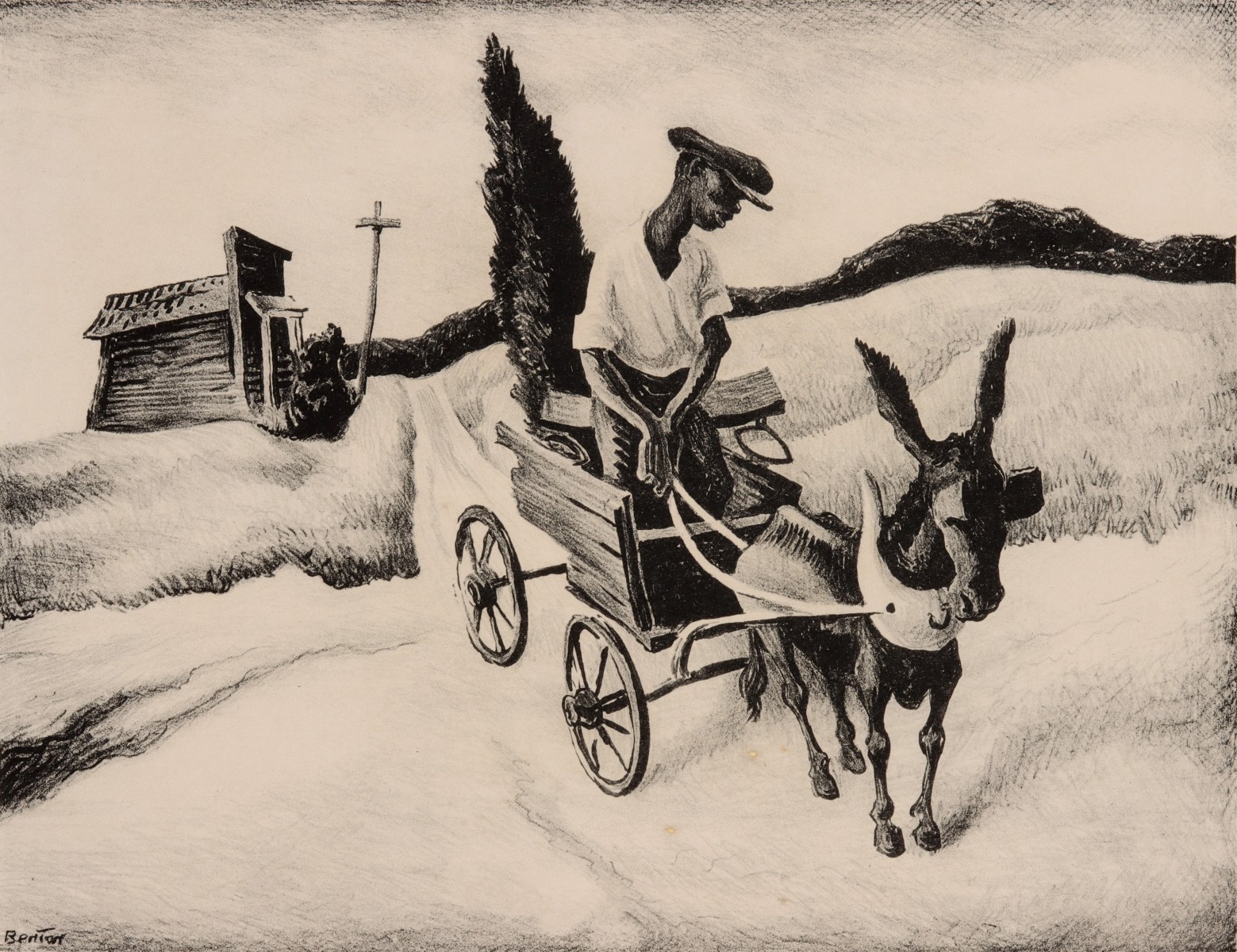 THOMAS HART BENTON (1889-1975) OFFSET LITHOGRAPH