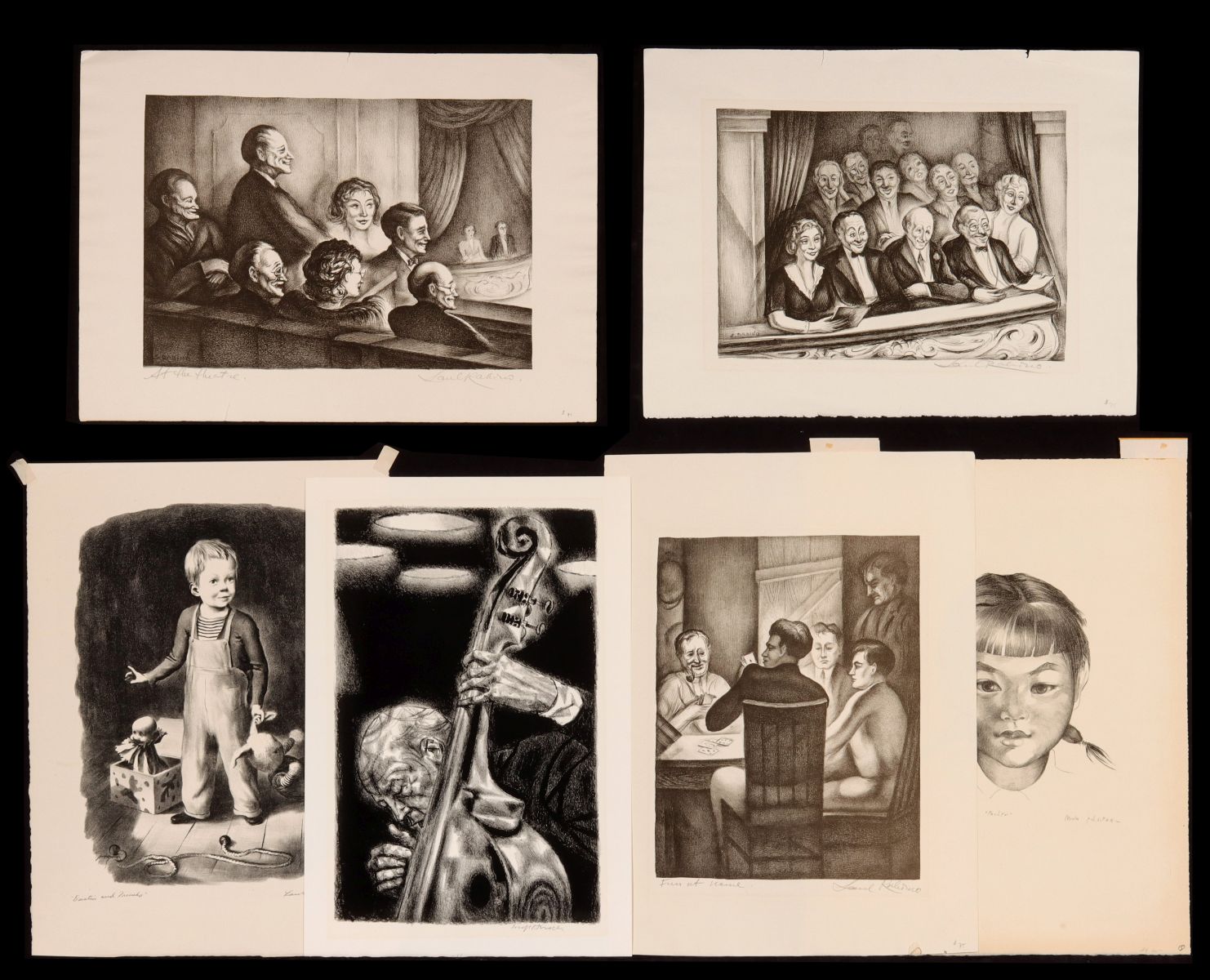 PENCIL SIGNED LITHOS BY LISTED AMERICAN ARTISTS