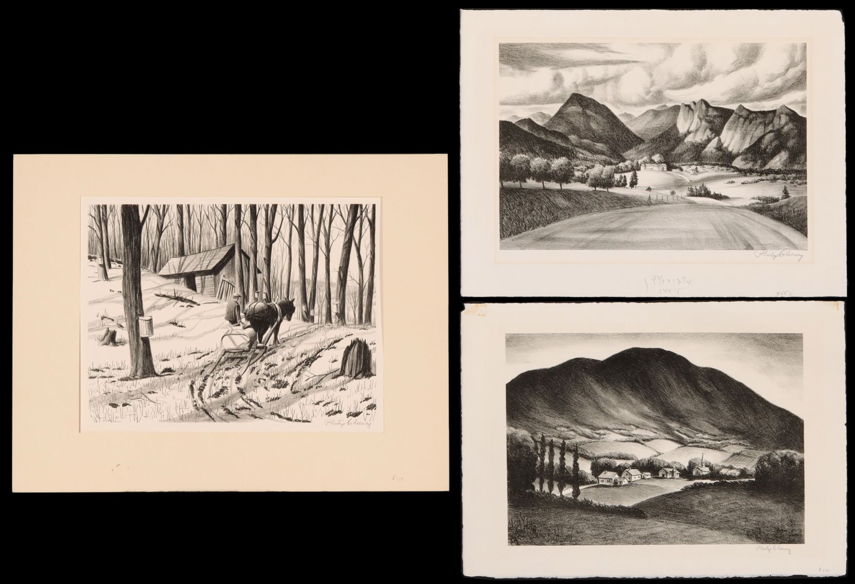 PHILIP CHENEY (1897-1992) PENCIL SIGNED LITHOS (3)