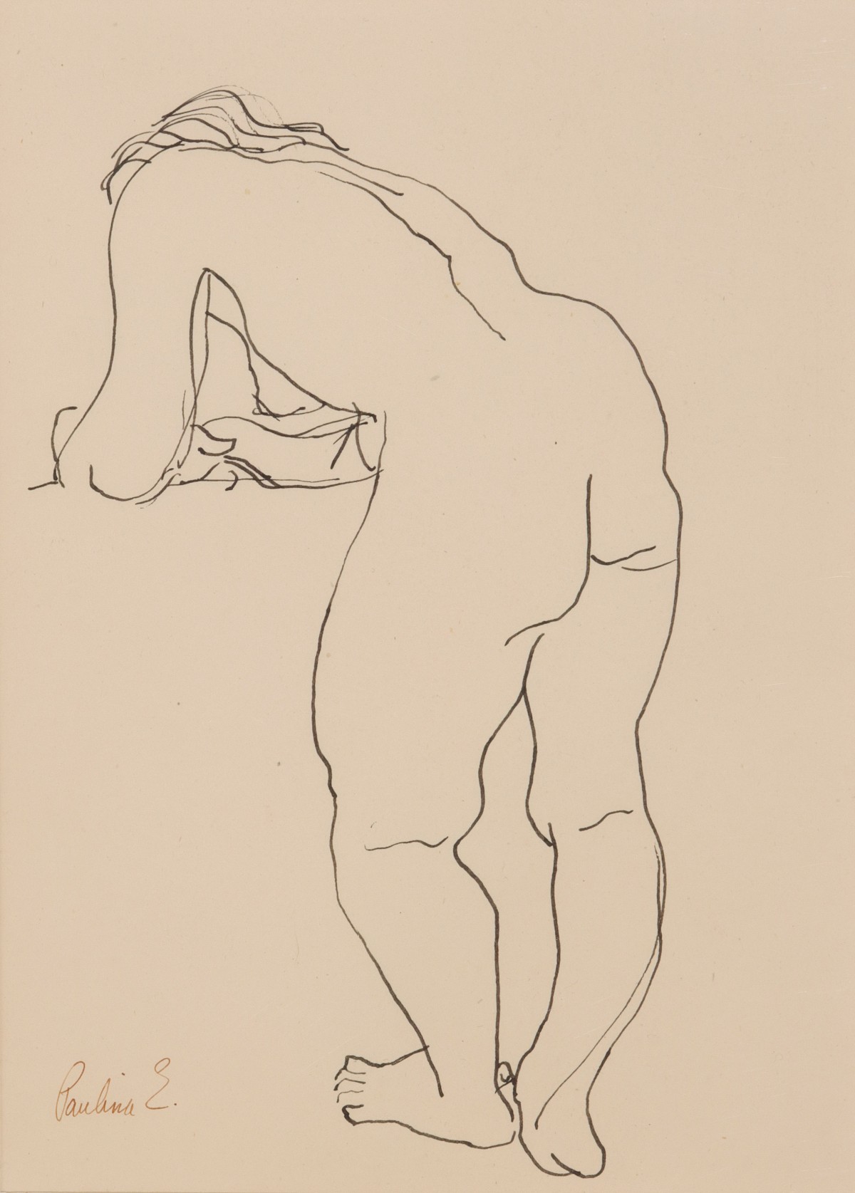 PAULINA EVERITT (1905-1996) PEN AND INK DRAWING