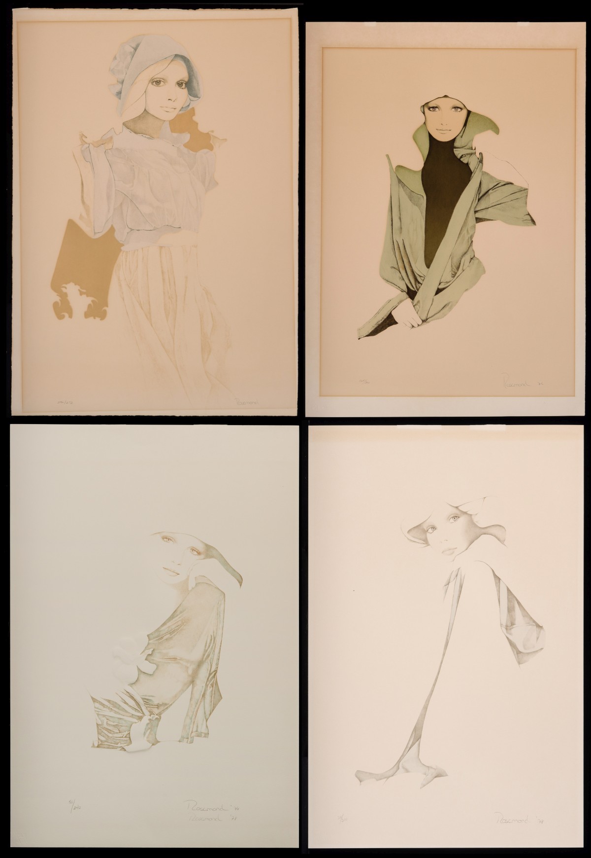 CHRISTINE ROSAMOND (1947-1994) PENCIL SIGNED LITHOS