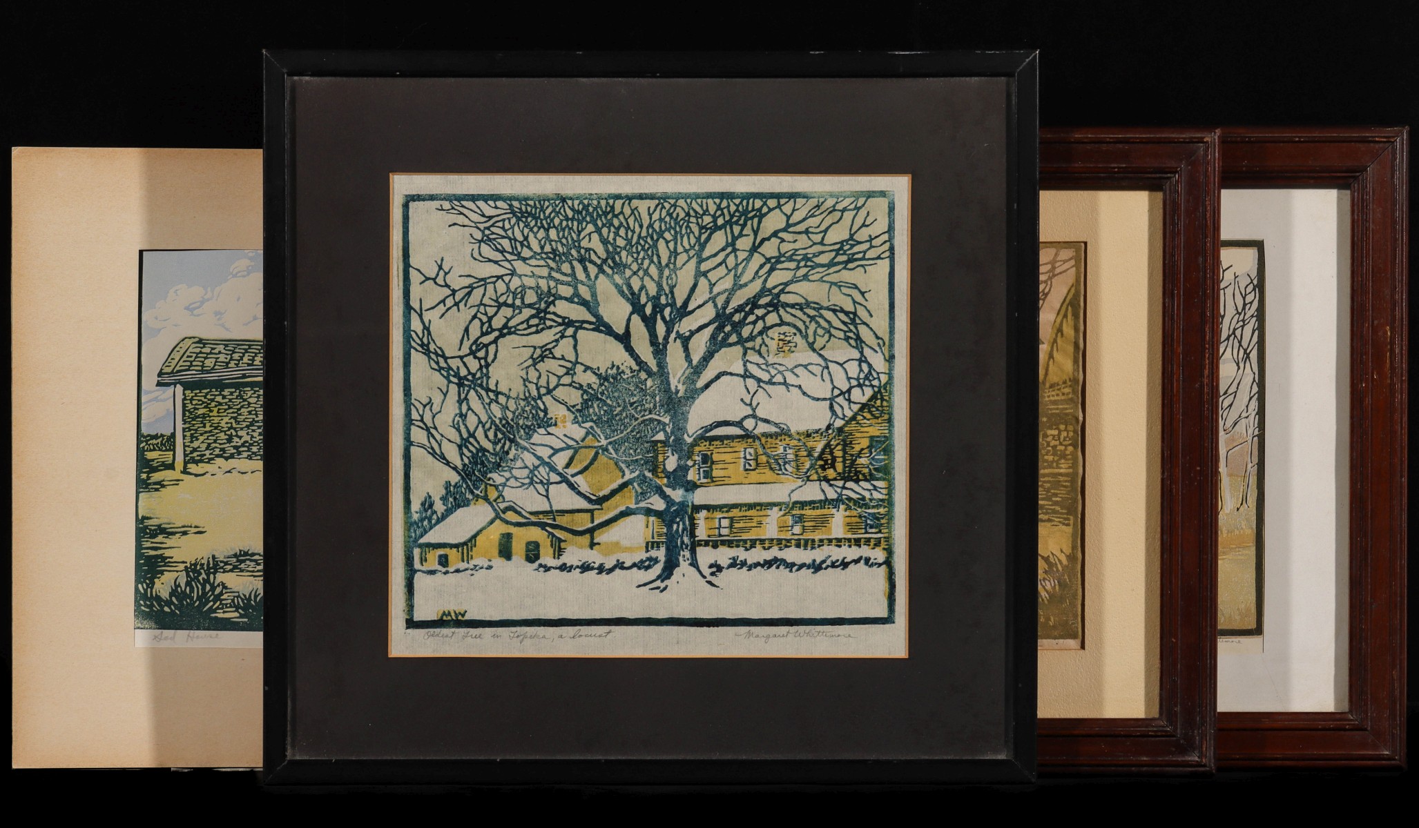 MARGARET WHITTEMORE (1897-1983) PENCIL SIGND WOODBLOCKS