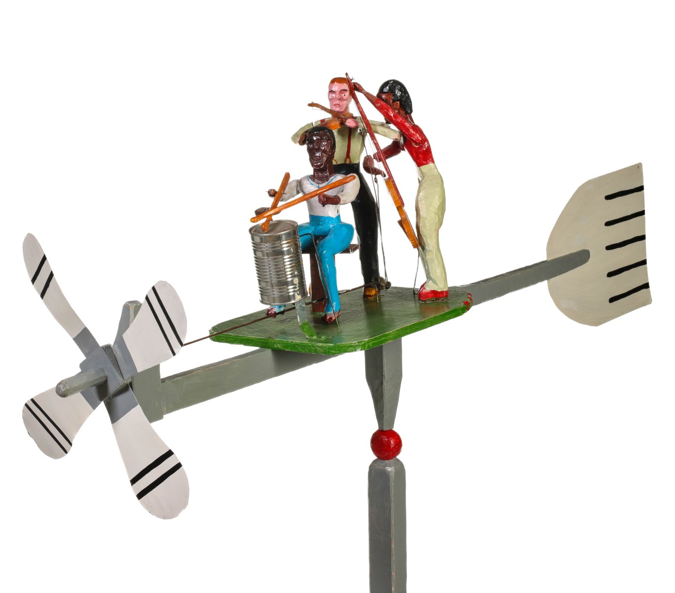 AN ED LARSON JAZZ ENSEMBLE FOLK ART WHIRLIGIG