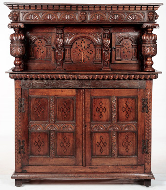 16th Century Elizabethan Oak Court Cupboard