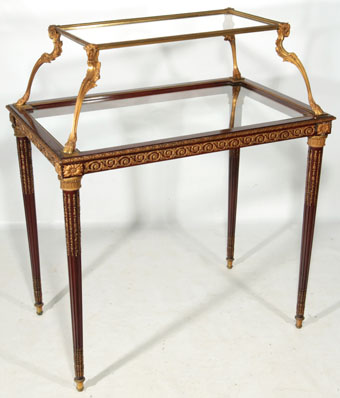 19th century french louis XVI mahogany pastry table