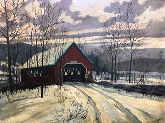 Eric Sloane (1905-1985)Newfane, Vermont