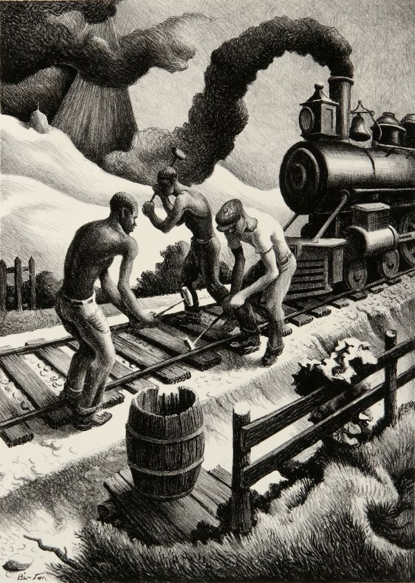 Thomas Hart Benton Signed Lithograph