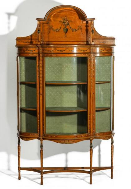 Satinwood Vitrine