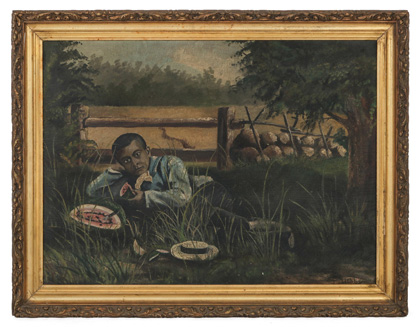 Primitive 19th Century American School Paintings