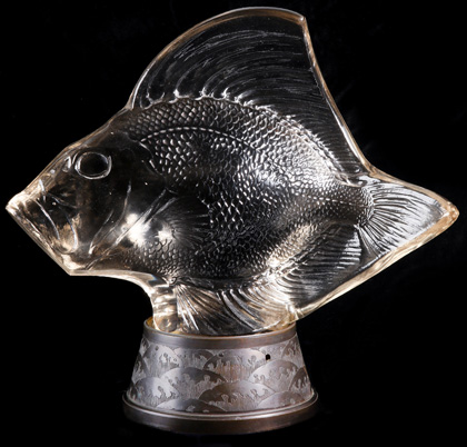 Monumental R. Lalique Poisson Vagues, Circa 1922