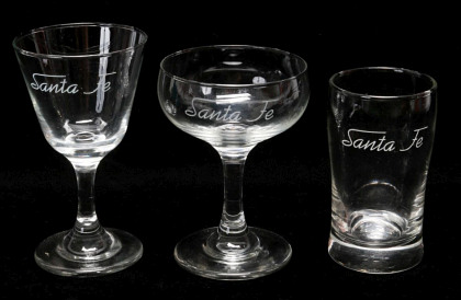 Santa Fe Railroad Glassware