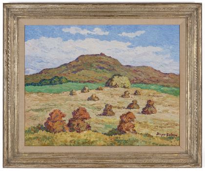 Birger Sandzen (1871‑1954) Oil on Board, Coronado Heights