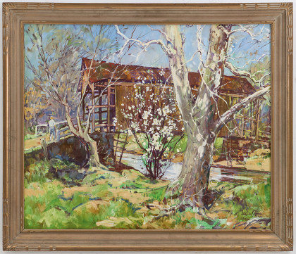 Leslie Cope (1913‑2002)Covered Bridge in Spring