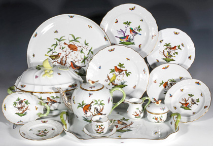 Herend 'Rothschild Bird' Pattern, 118 pieces