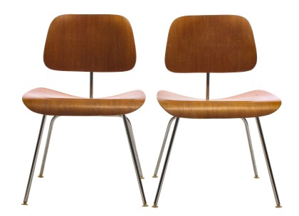 Four Eames DCM for Herman Miller