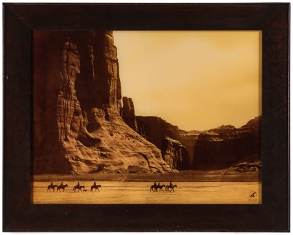 Christopher Cardozo Goldtone Photograph After Edward Curtis