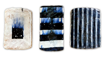 Jun Kaneko (B. 1942) Slabs, 7 x 5 inches