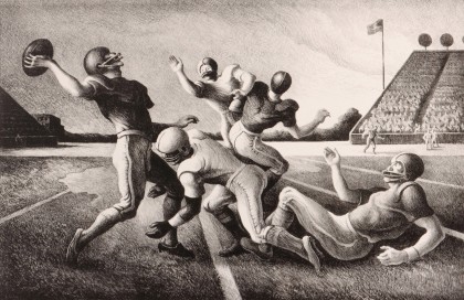 Nine Thomas Hart Benton Lithographs